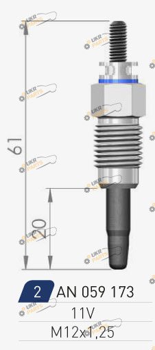 Свеча накаливания A-N PARTS 059 173